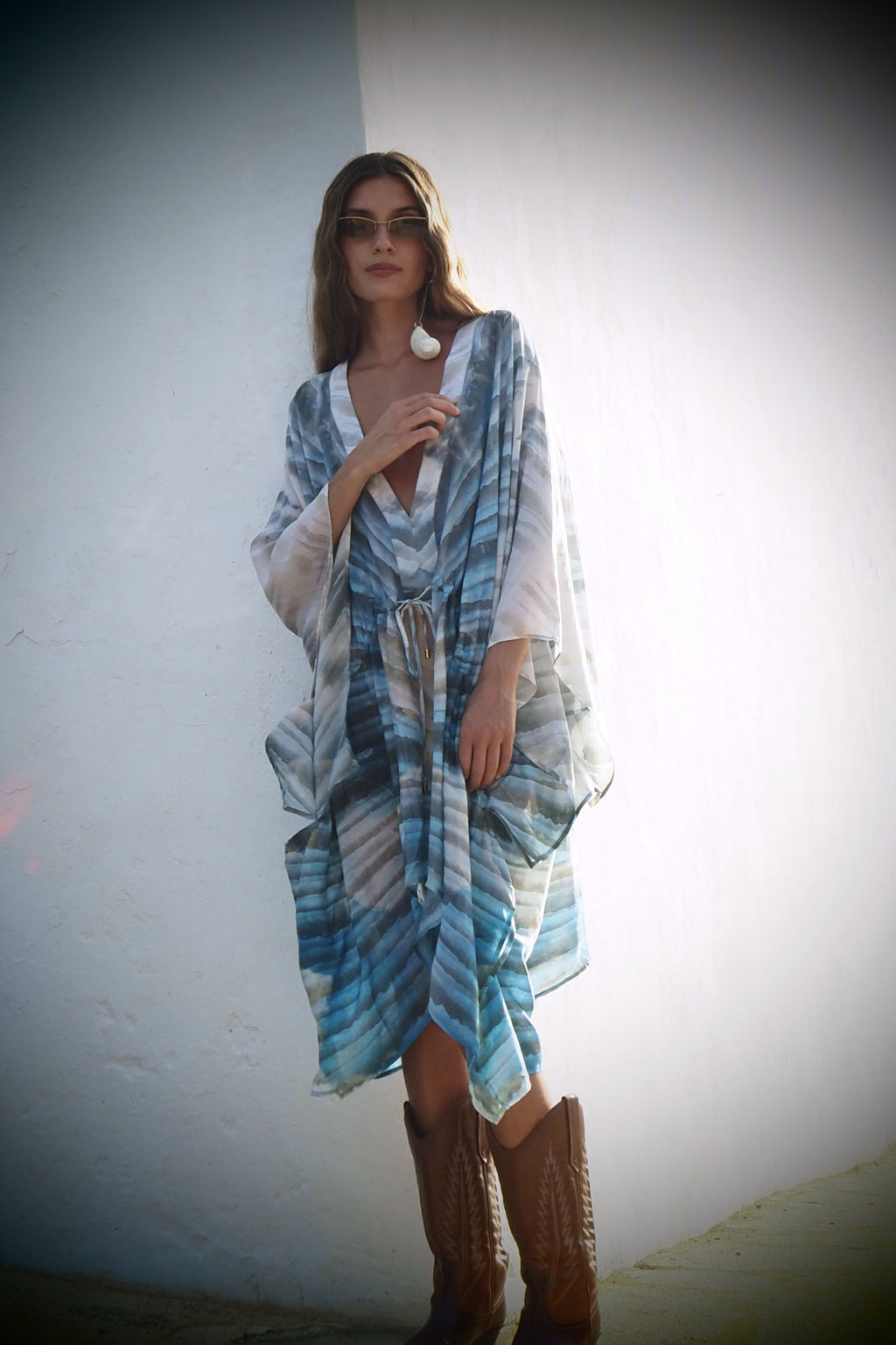 Yaiza Kaftan - Thalassa print