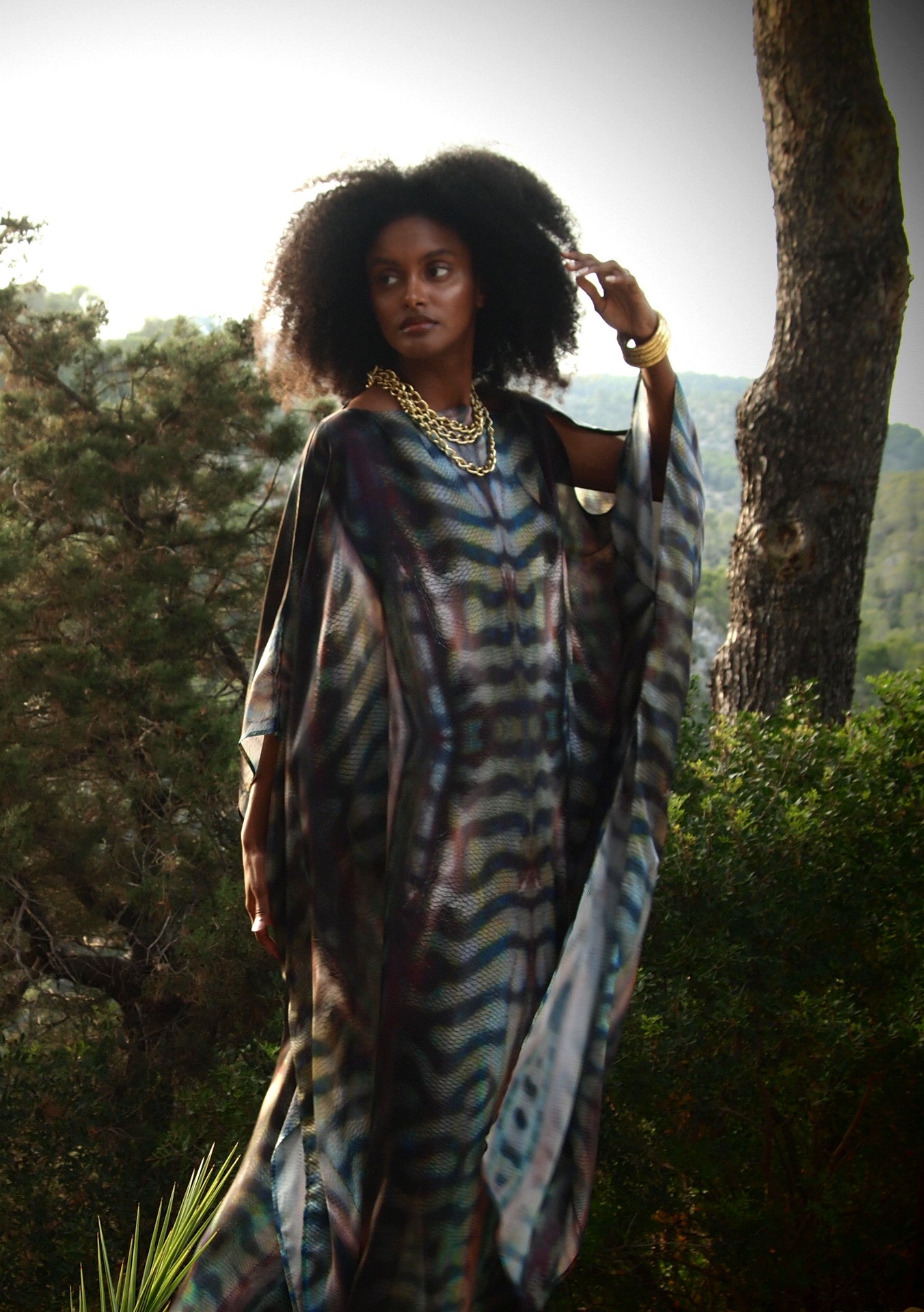 Zandra Silk Kaftan - Gaia Nuovo