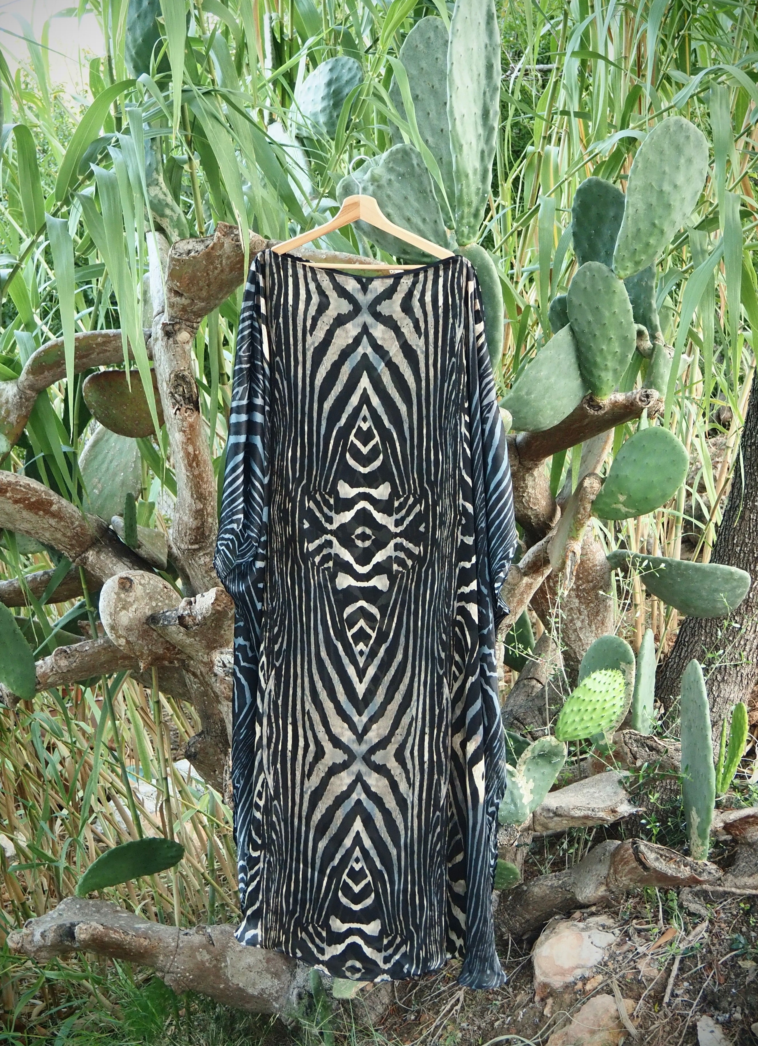 Moray Print - Zandra Silk Kaftan