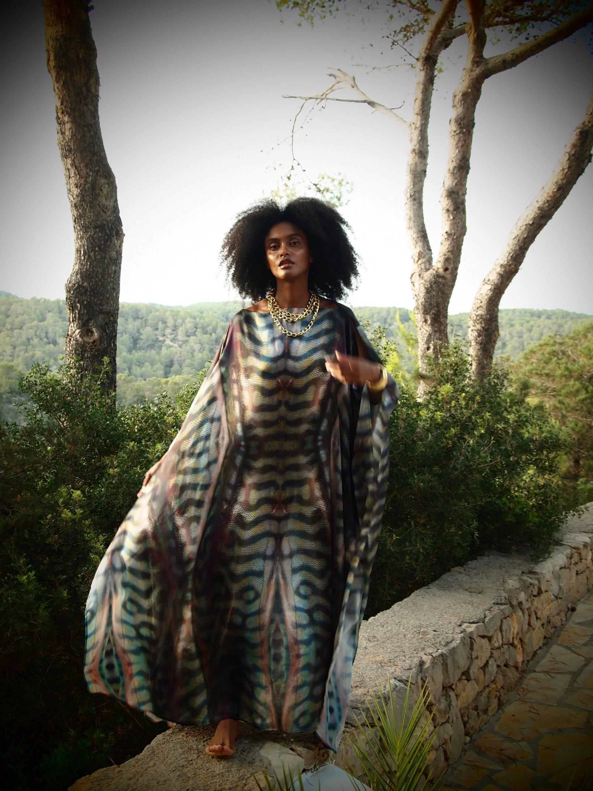 Zandra Silk Kaftan - Gaia Nuovo