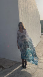 Ashtanga Kaftan - Thalassa print