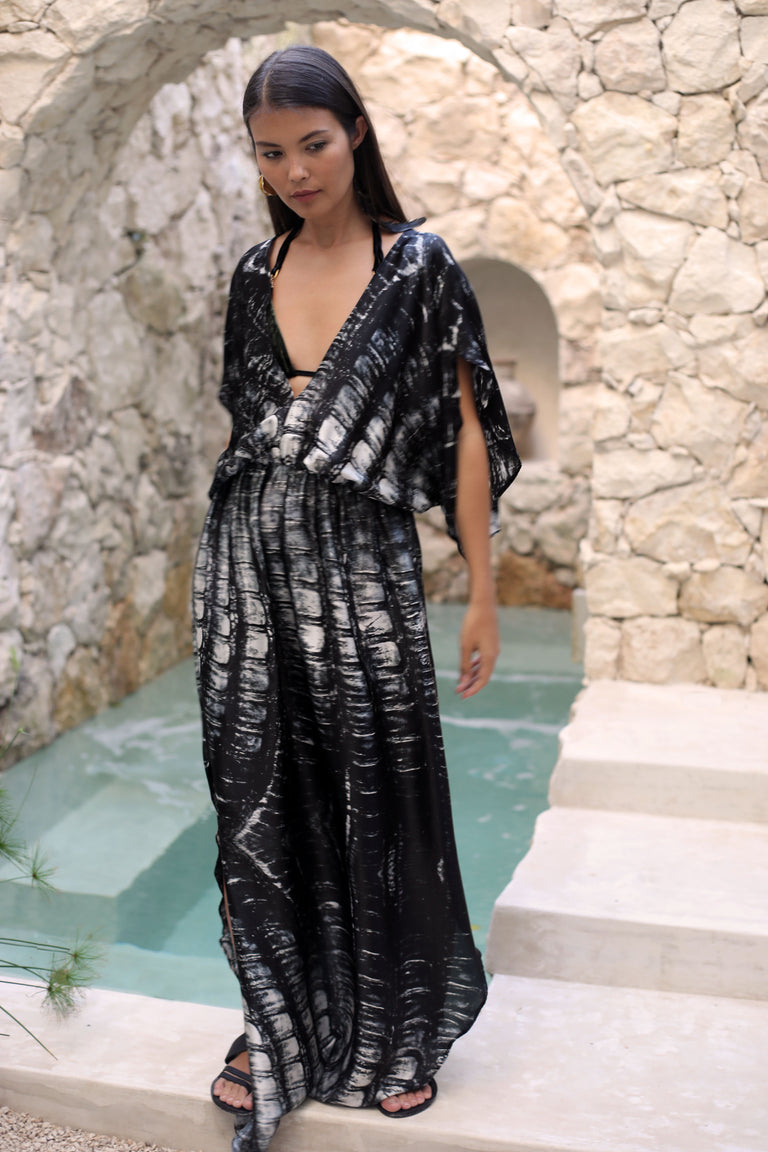 Venus Silk Kaftan Caiman