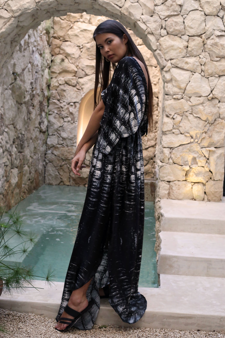 Venus Silk Kaftan Caiman