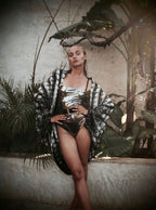 Bond Swimsuit Metallic Chrome