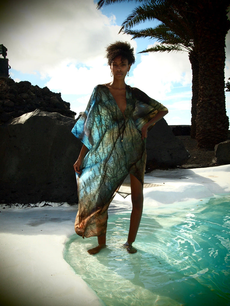 Indra print - Isla Silk Kaftan