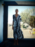 Phoenix print - Boheme Silk Kaftan