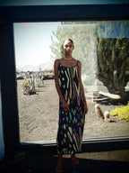 Selene Dress - Obsidian Print