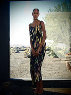 Selene Dress - Obsidian Print