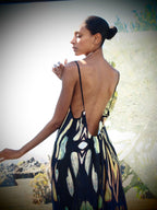 Selene Dress - Obsidian Print