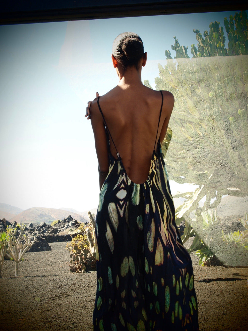 Selene Dress - Obsidian Print