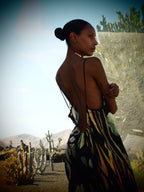 Selene Dress - Obsidian Print