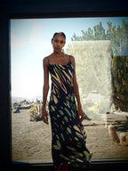 Thais Dress - Obsidian Print