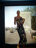 Thais Dress - Obsidian Print