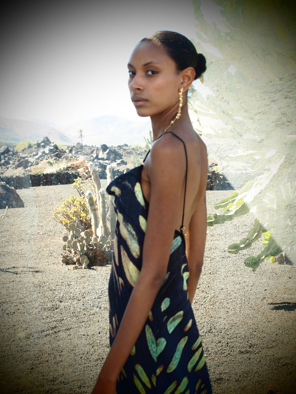 Thais Dress - Obsidian Print