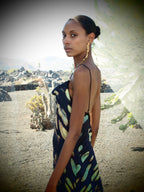 Thais Dress - Obsidian Print