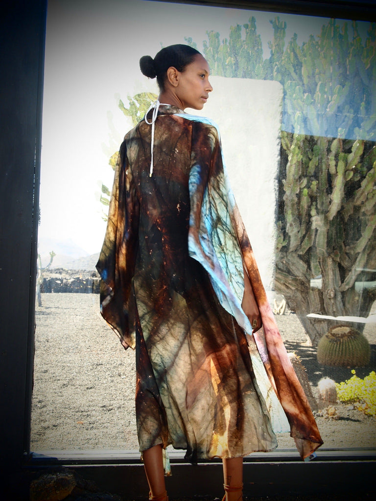 Bedouin Silk Kimono in Indra print