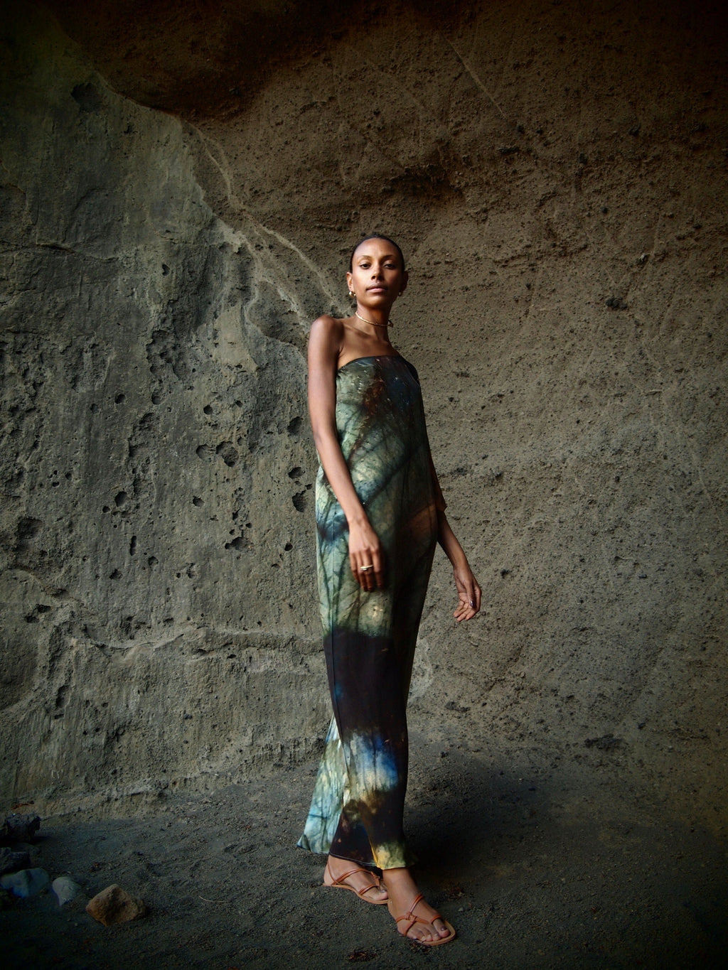 Ava Silk Dress Indra Print