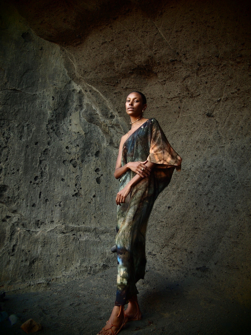 Ava Silk Dress Indra Print