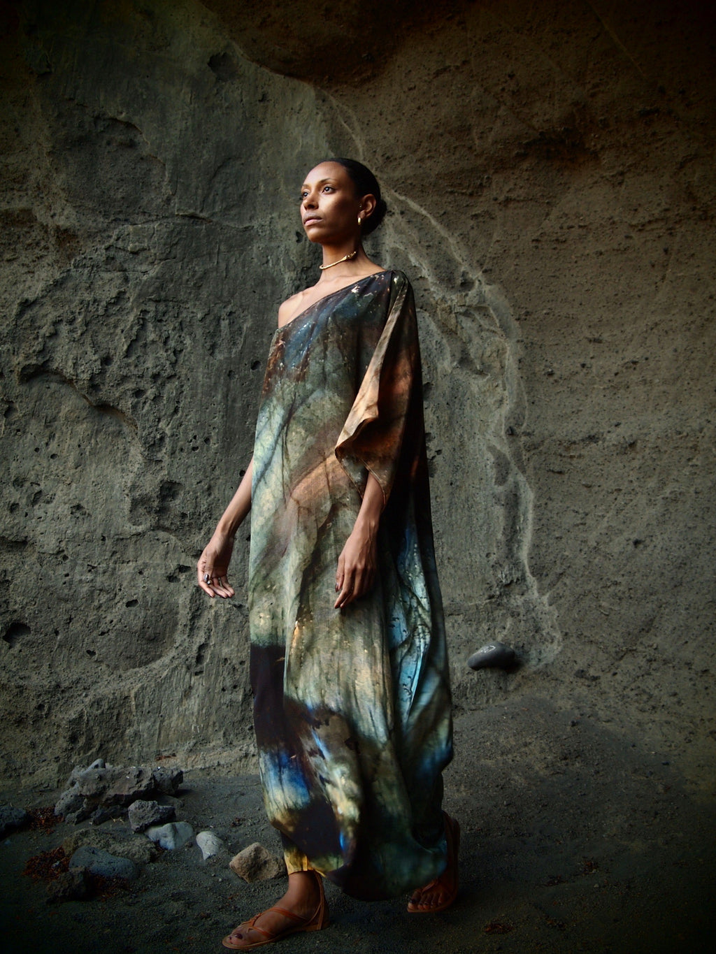 Ava Silk Dress Indra Print