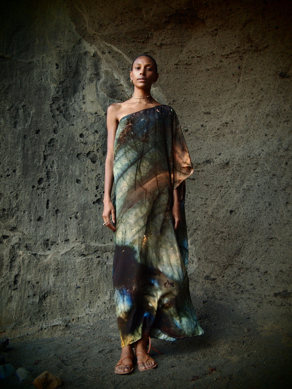 Ava Silk Dress Indra Print