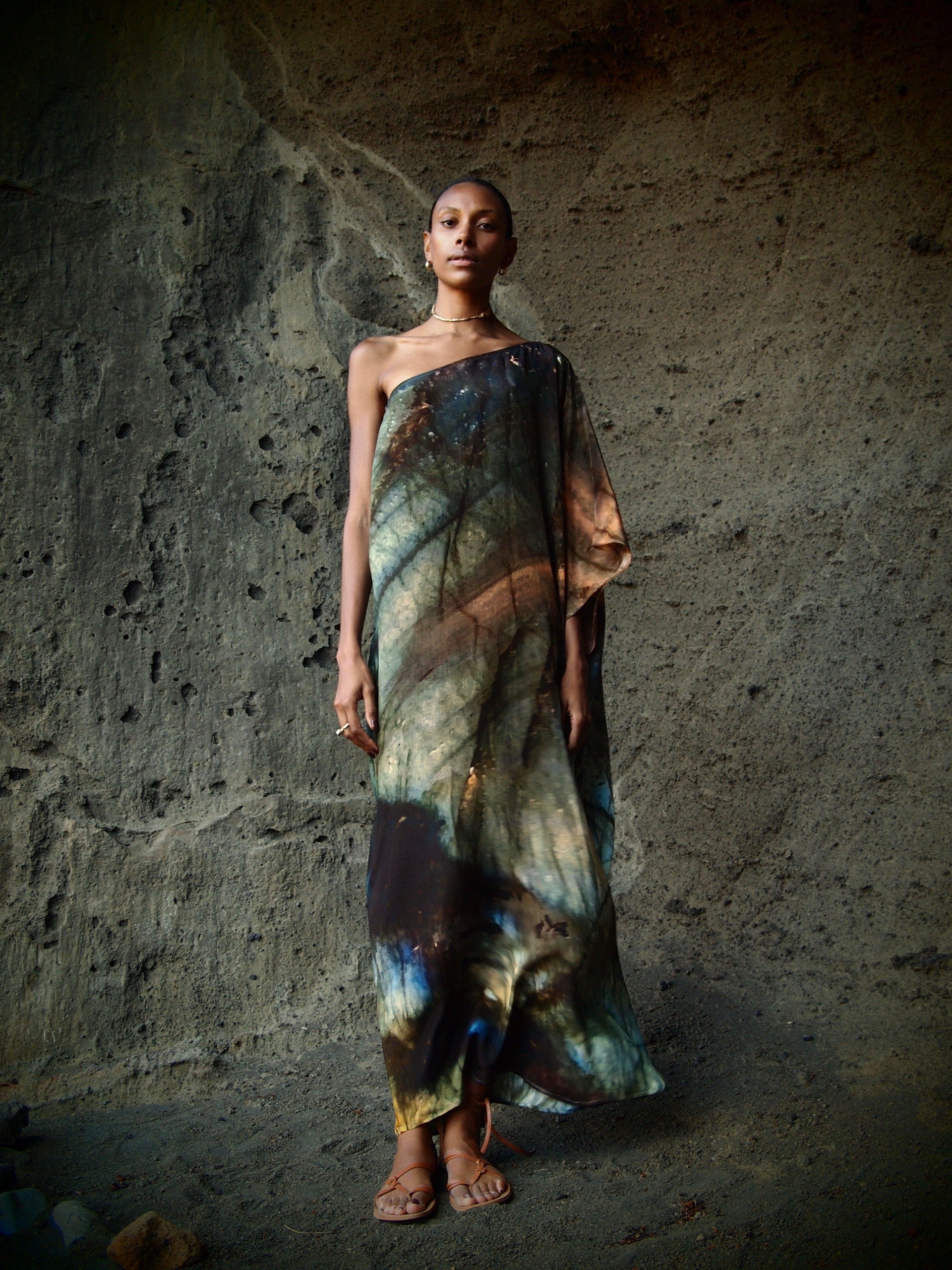 Ava Silk Dress Indra Print