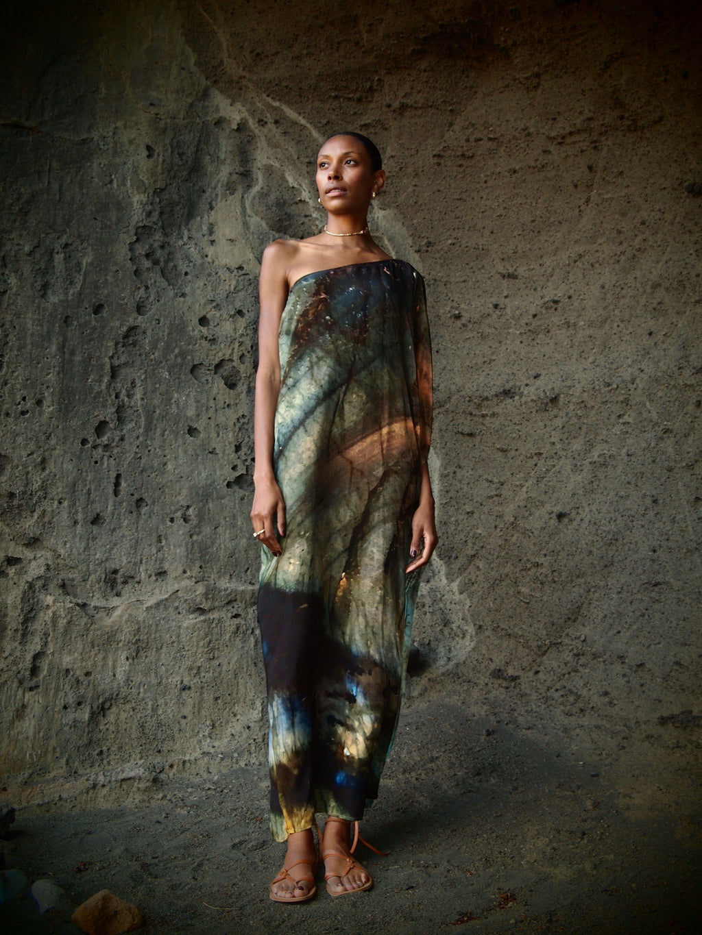 Ava Silk Dress Indra Print