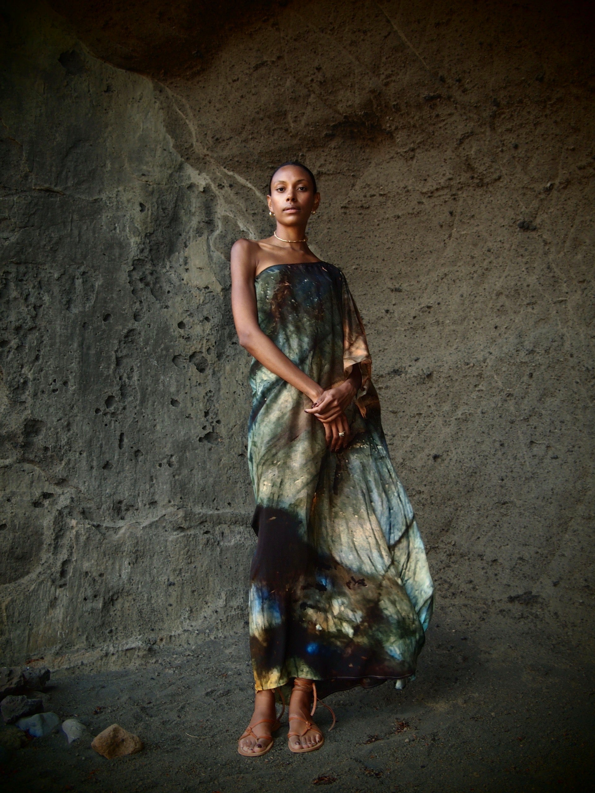 Ava Silk Dress Indra Print