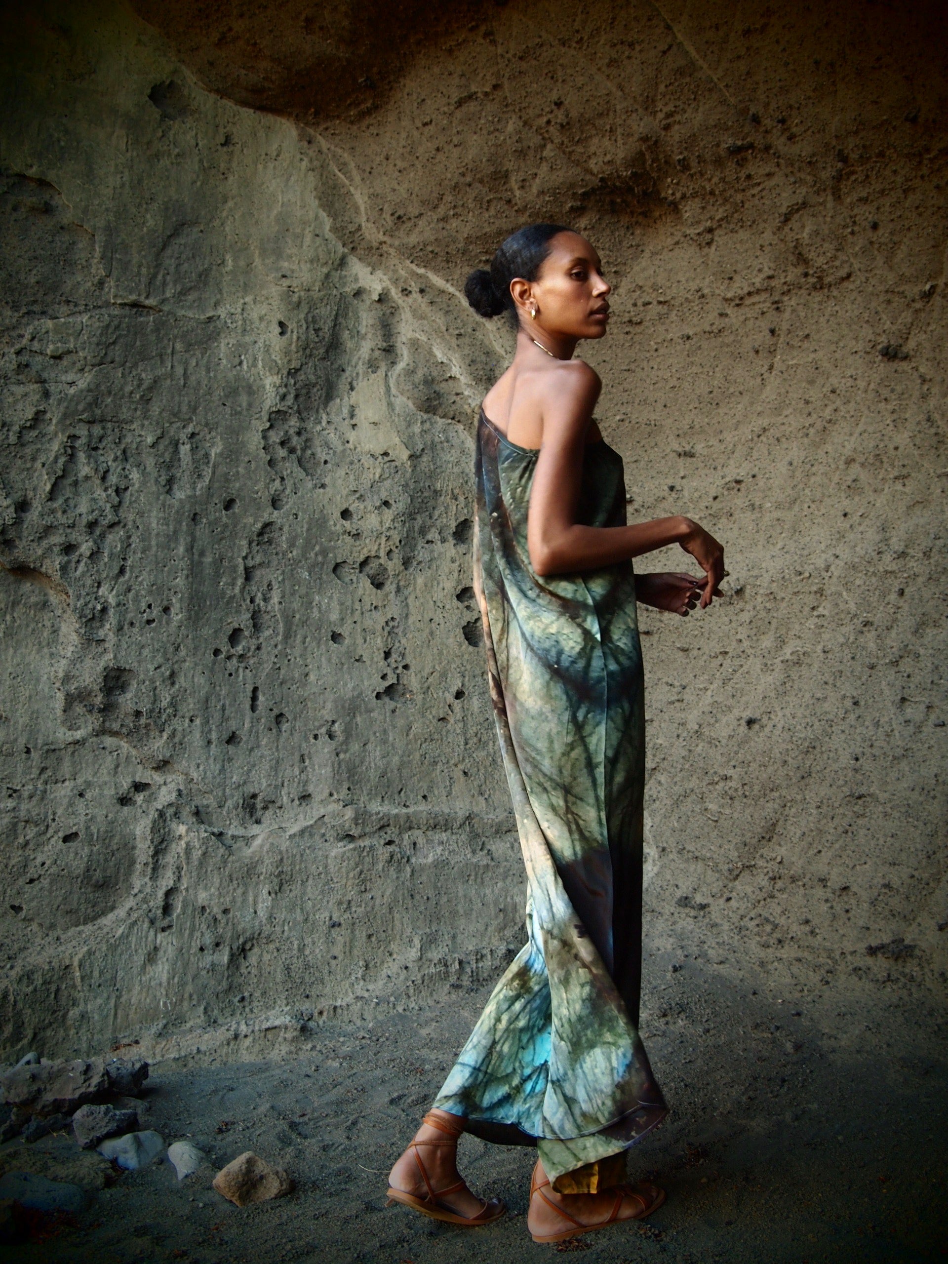 Ava Silk Dress Indra Print