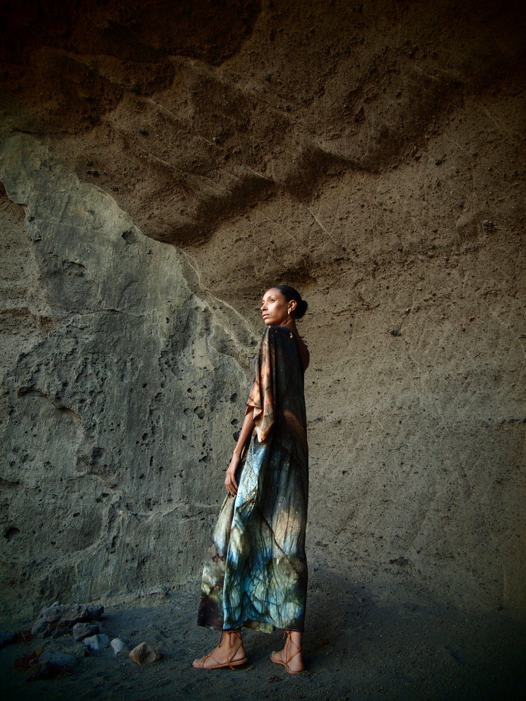 Ava Silk Dress Indra Print