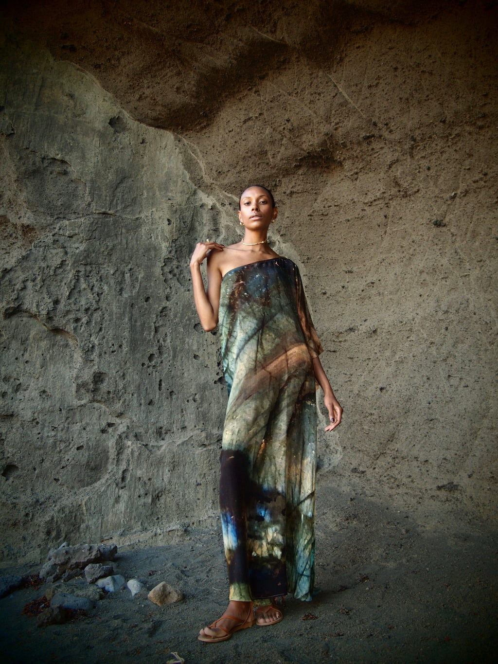 Ava Silk Dress Indra Print