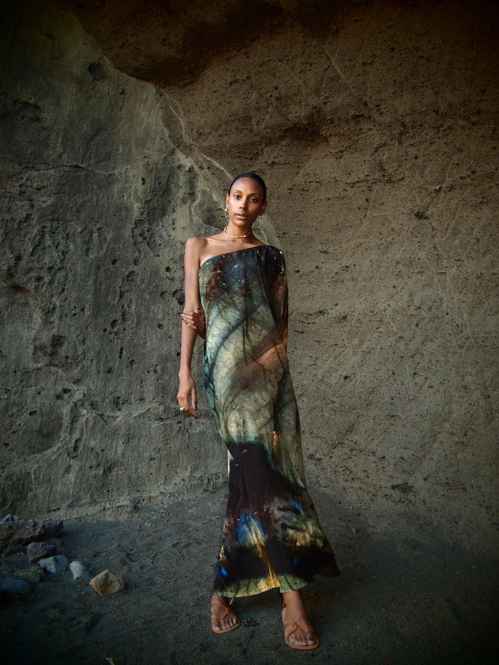 Ava Silk Dress Indra Print