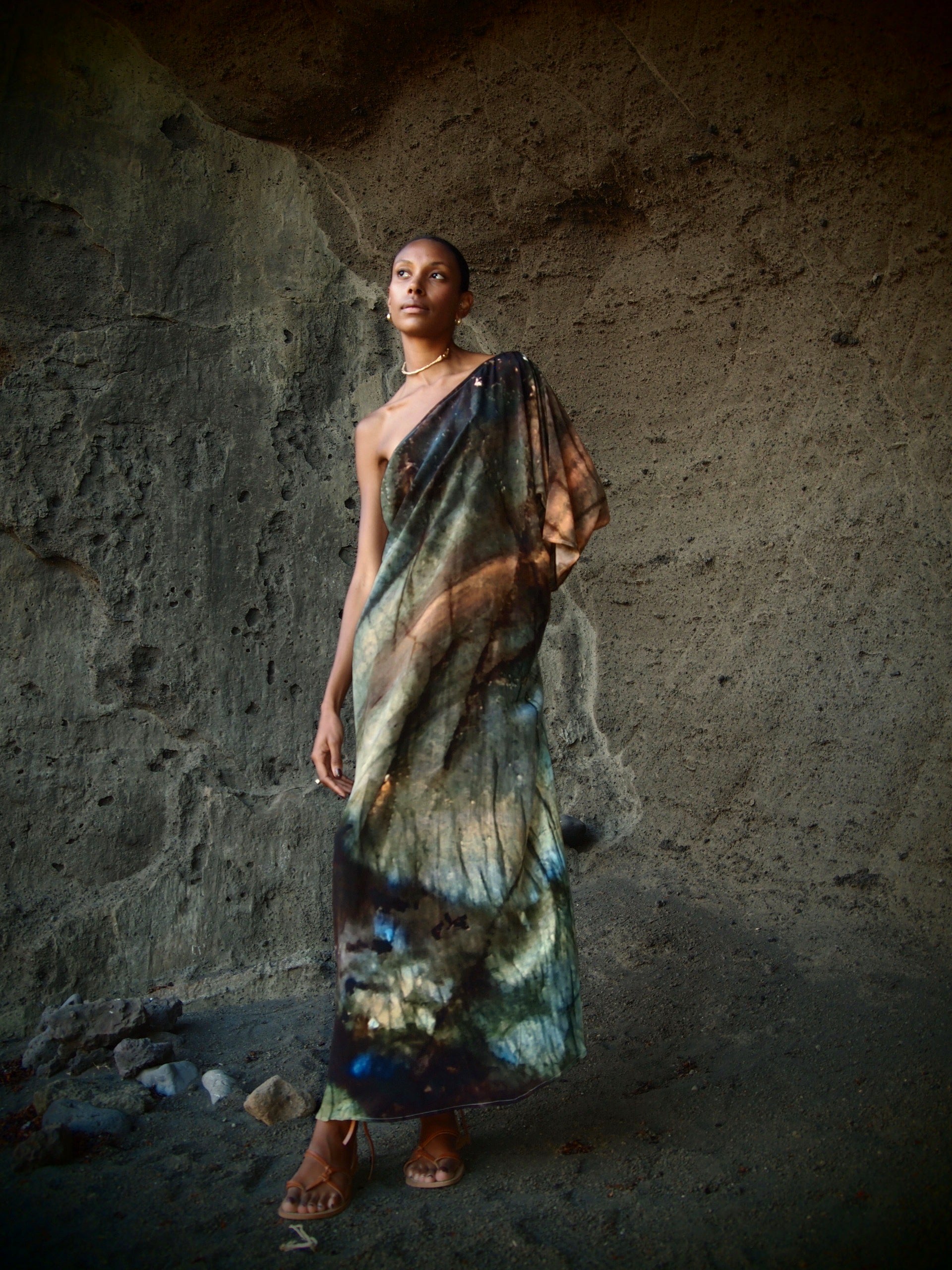 Ava Silk Dress Indra Print