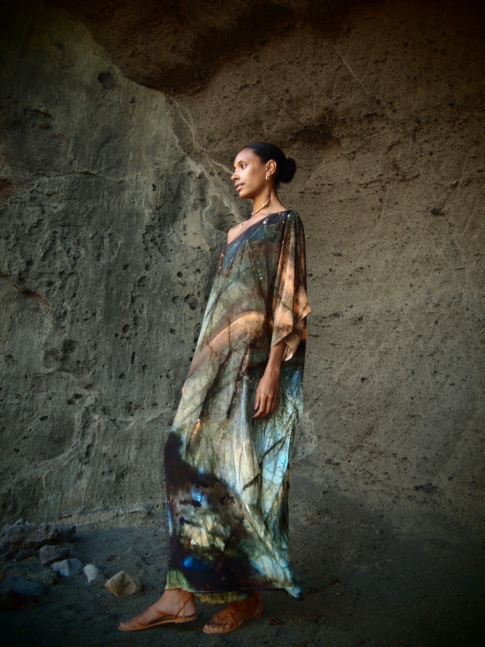 Ava Silk Dress Indra Print