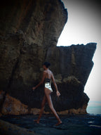 Bond Bandeau Swimsuit Metallic Gold