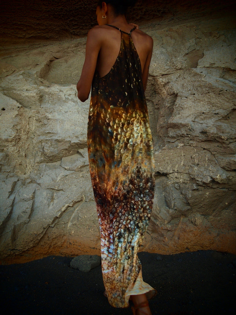 Magma Siren Print - Mayan Dress