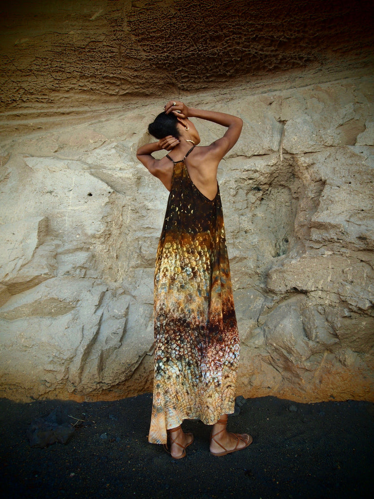 Magma Siren Print - Mayan Dress