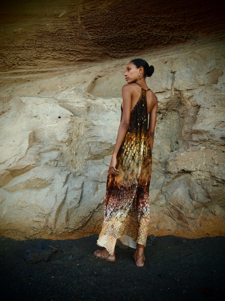 Magma Siren Print - Mayan Dress