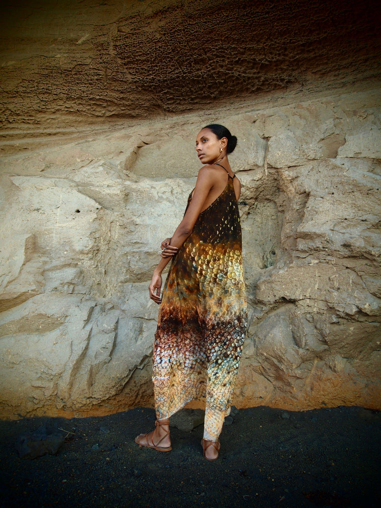 Magma Siren Print - Mayan Dress