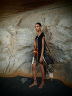 Cleopatra 2 Way Silk Kaftan Indra Print