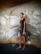 Cleopatra 2 Way Silk Kaftan Indra Print