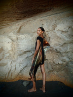 Cleopatra 2 Way Silk Kaftan Indra Print