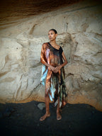 Cleopatra 2 Way Silk Kaftan Indra Print