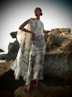 Yemanja Print Zandra Silk Dress