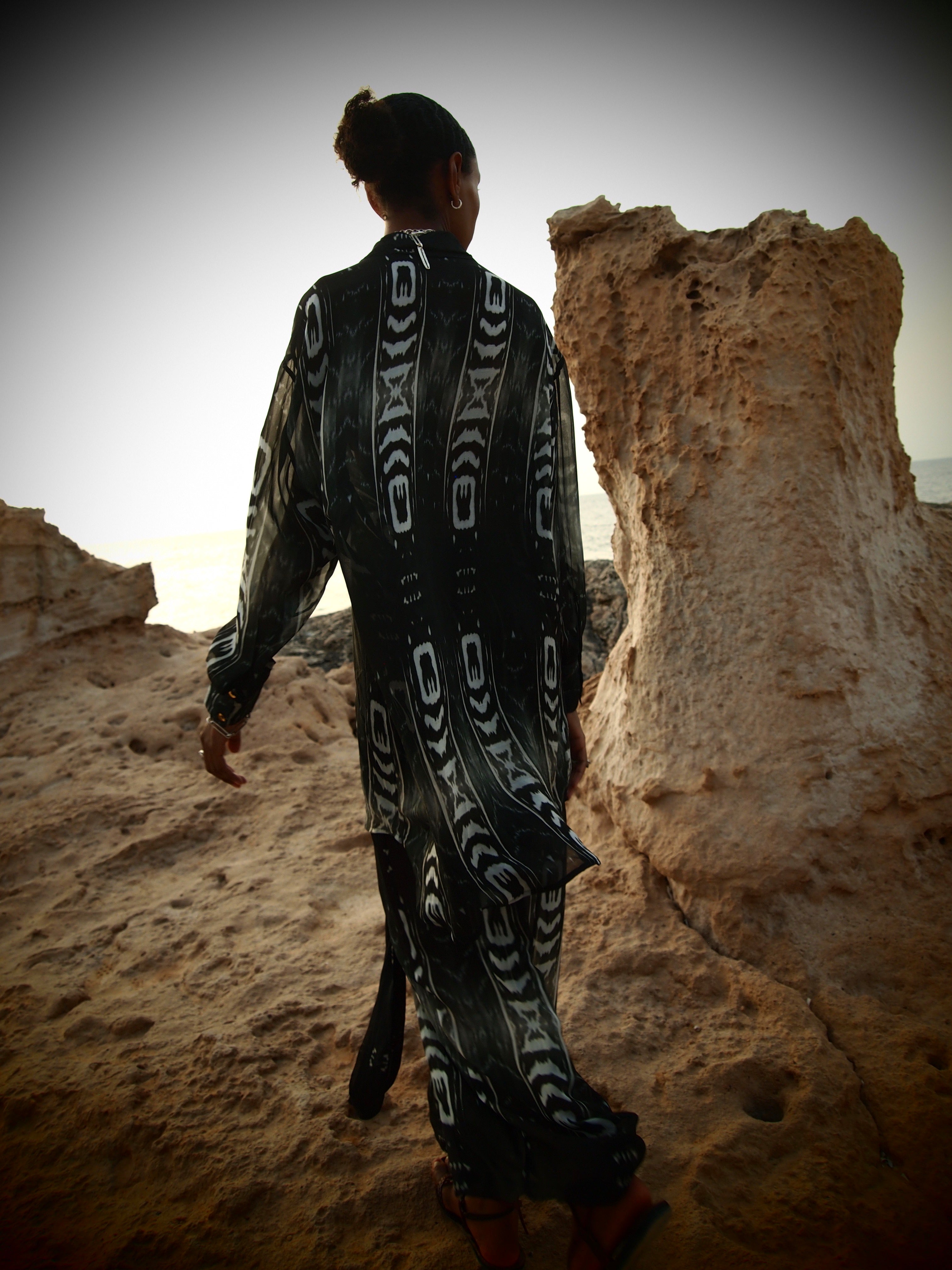 Silk Shirt in Pinea Print