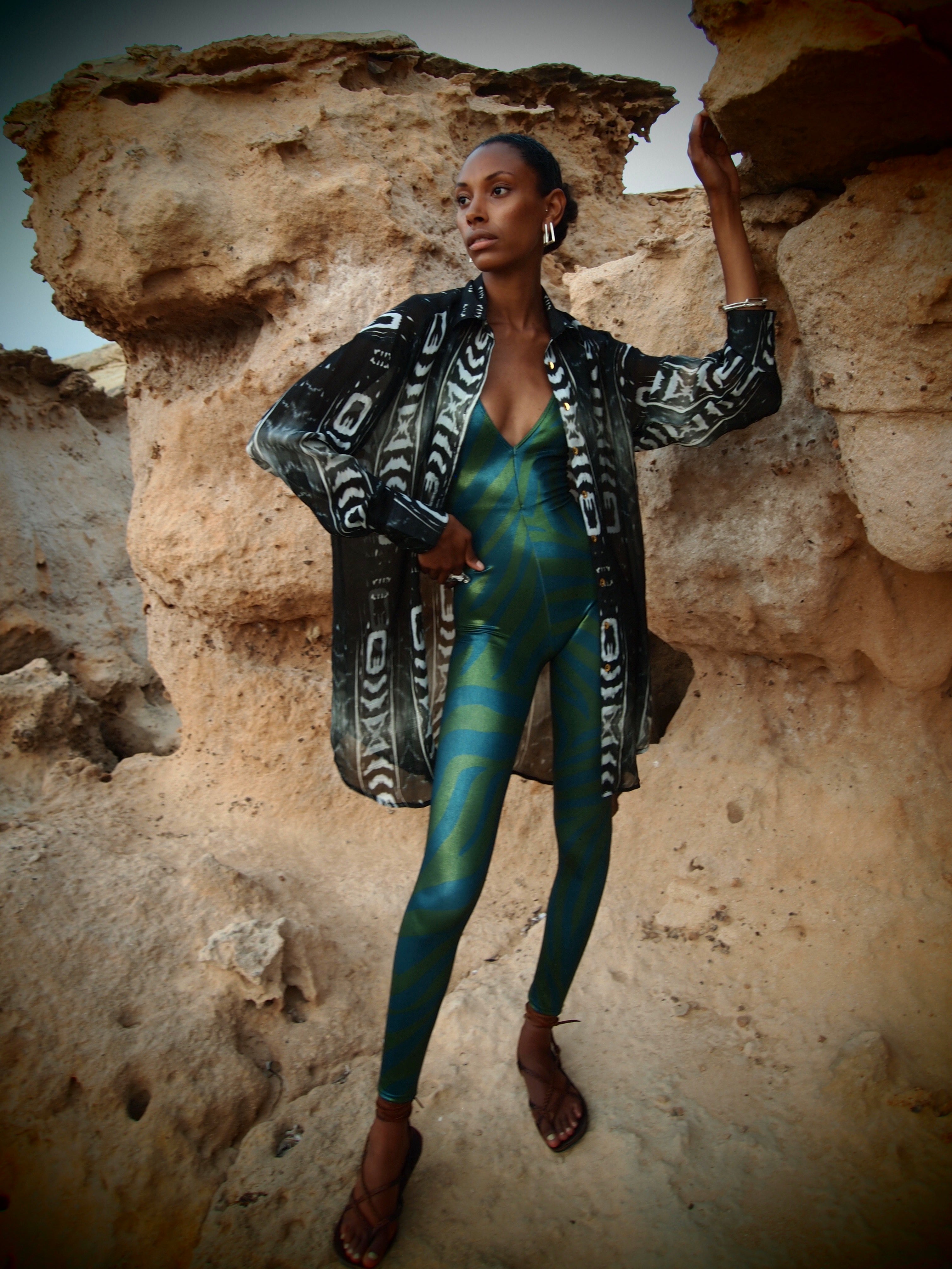 Jungle Metallic Catsuit