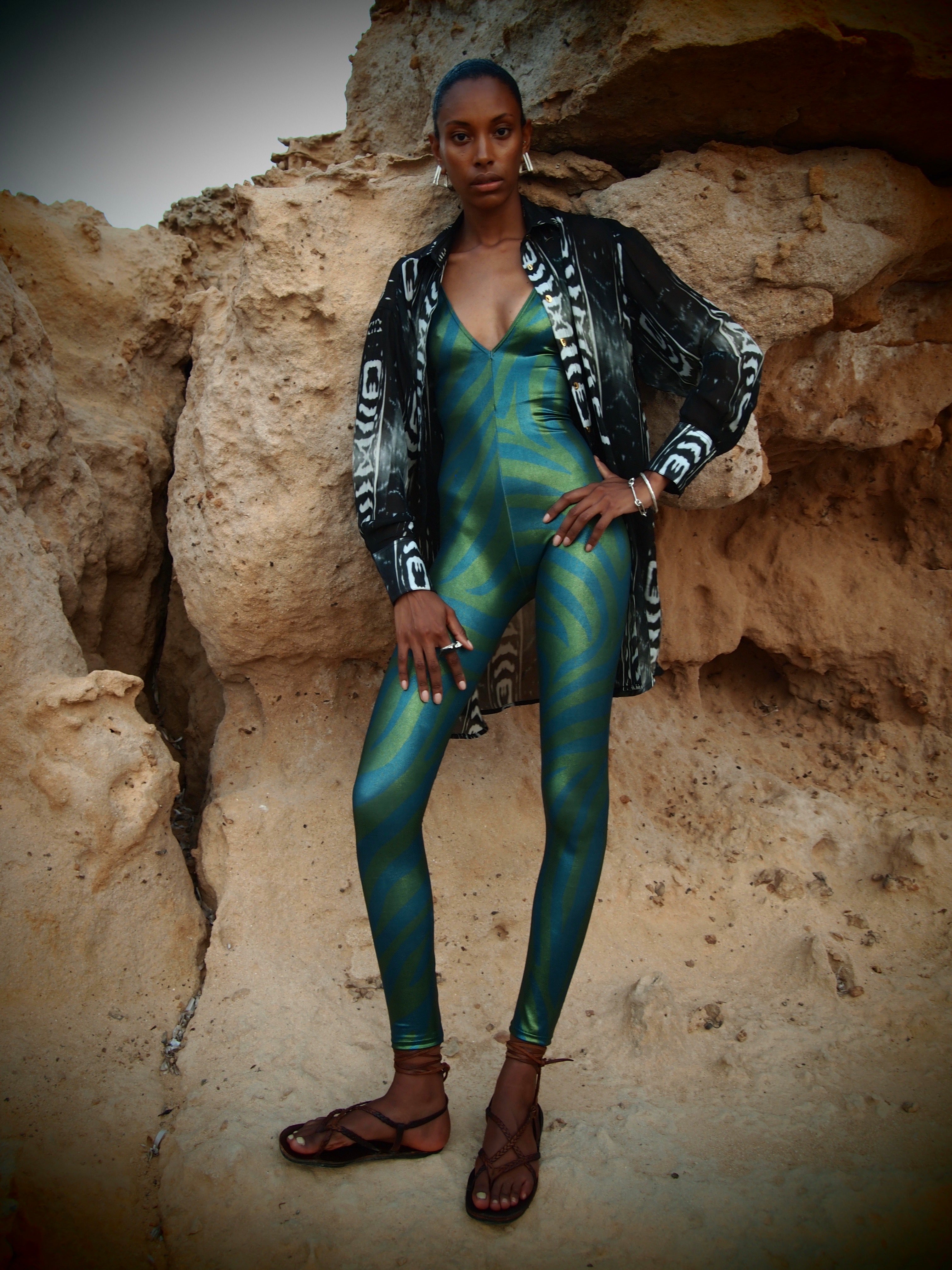 Jungle Metallic Catsuit