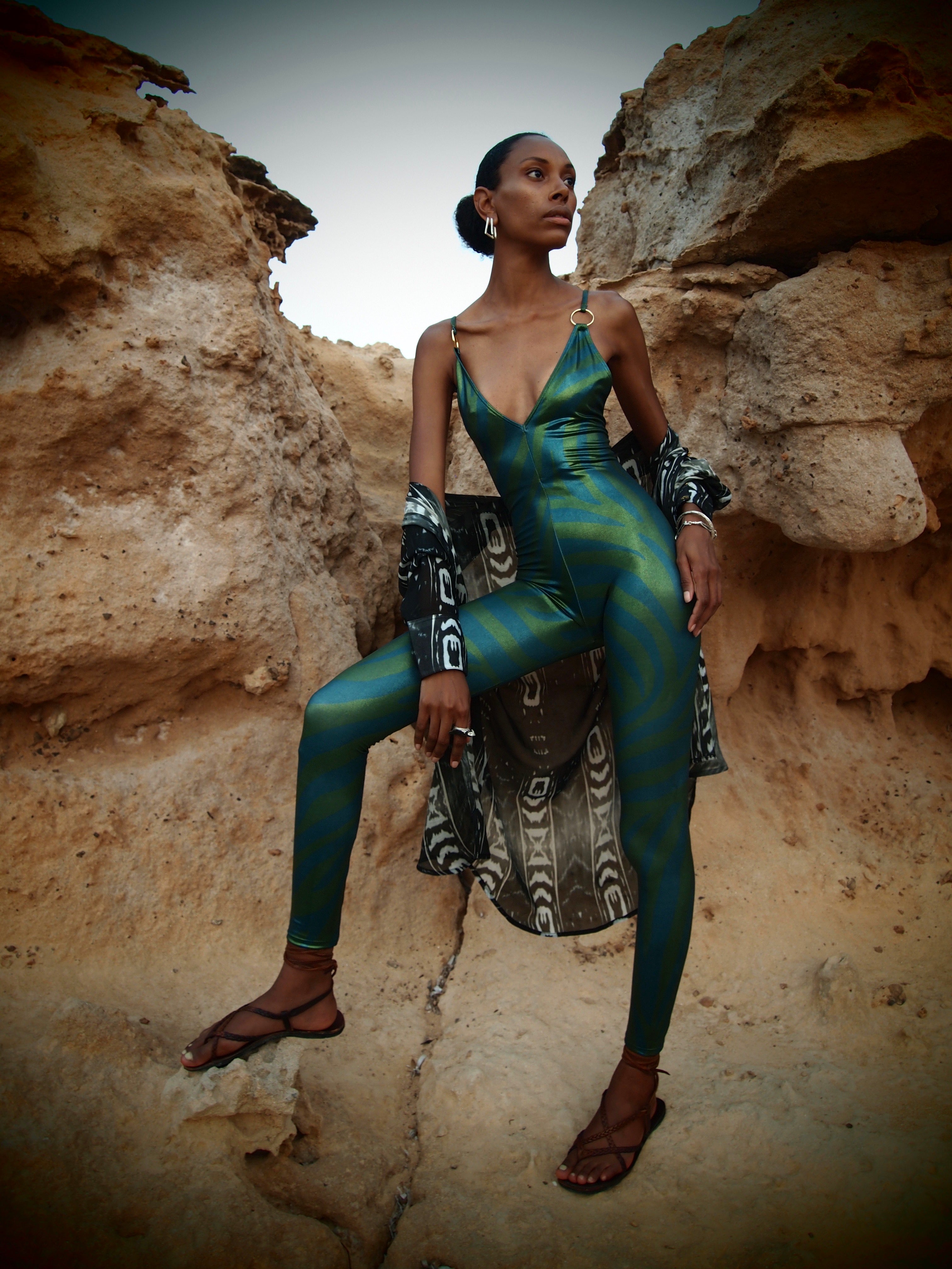 Jungle Metallic Catsuit