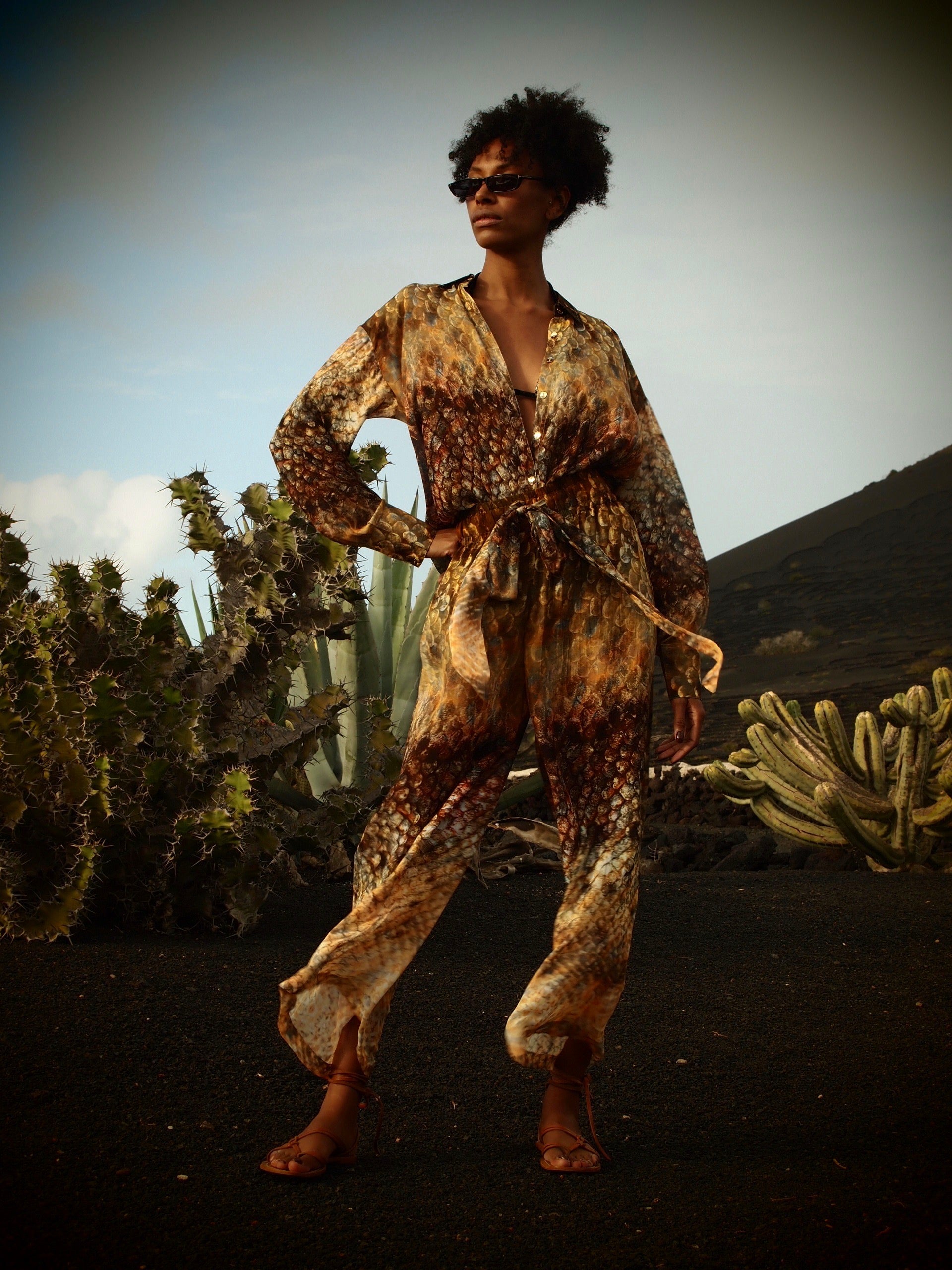 Elvis Shirt - Magma Siren Print