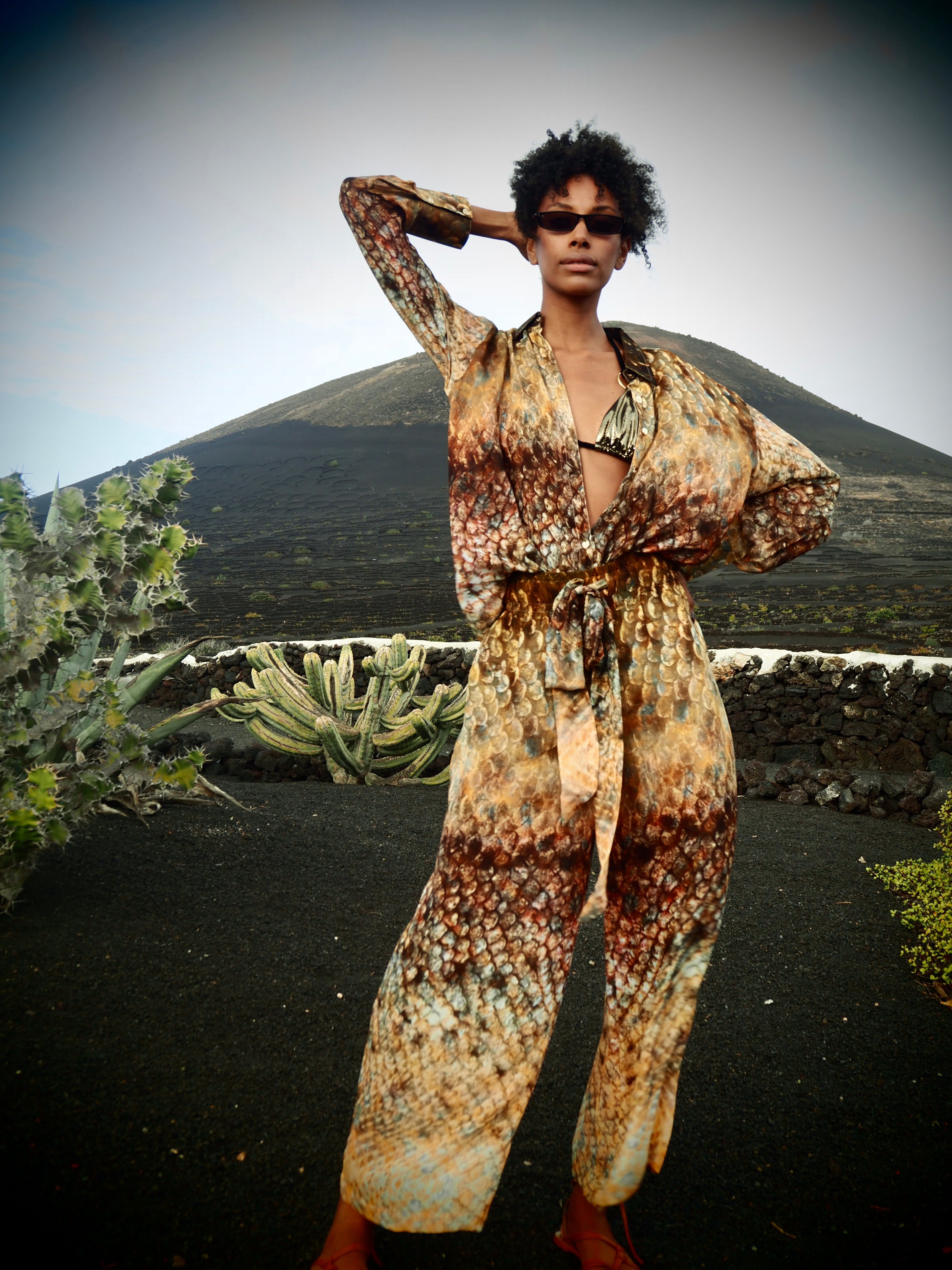 Elvis Shirt - Magma Siren Print