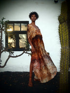 Venus Kaftan in Magma Siren print